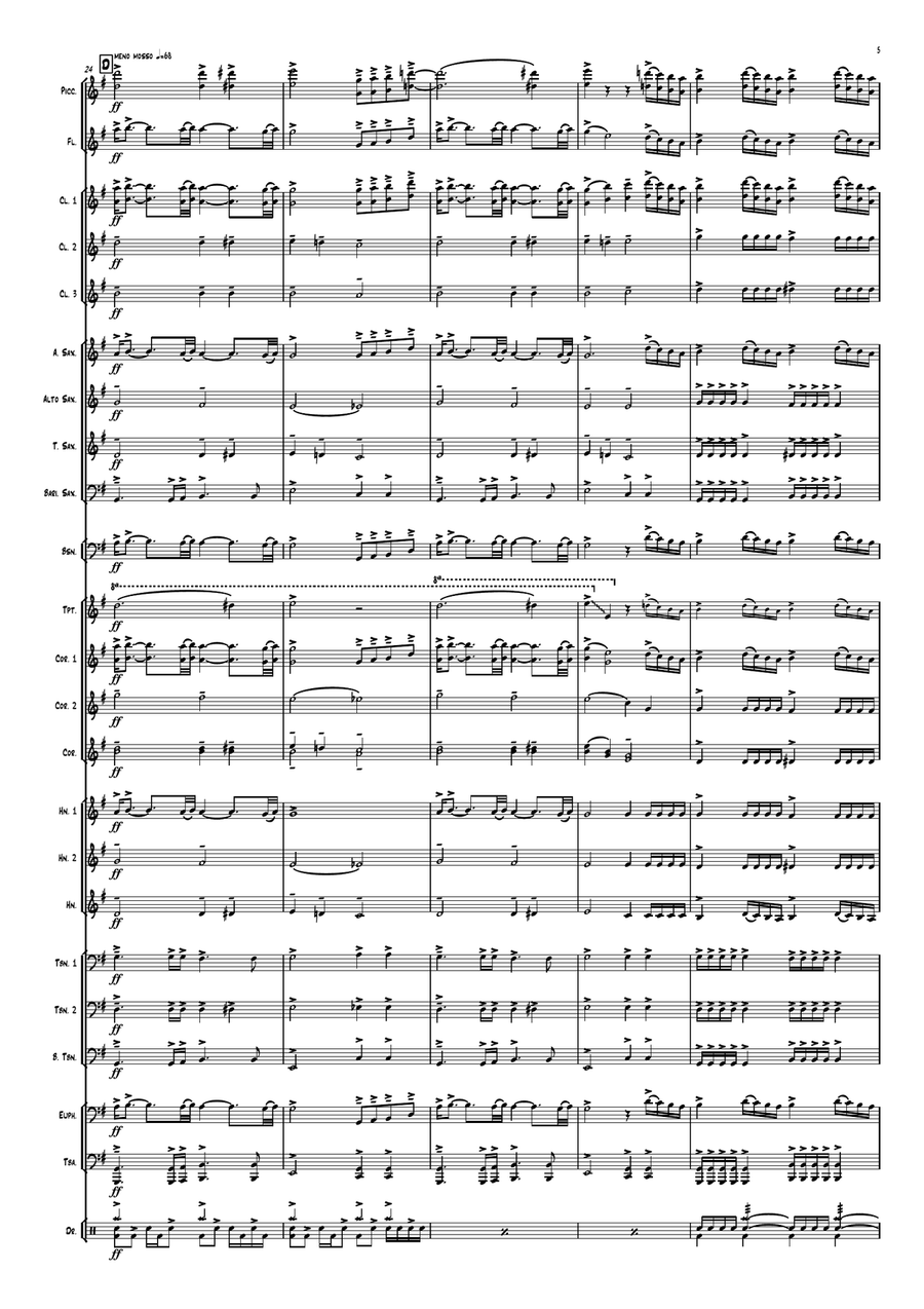 What The Hell Just Happened Marching Band scores gallery preview page 5