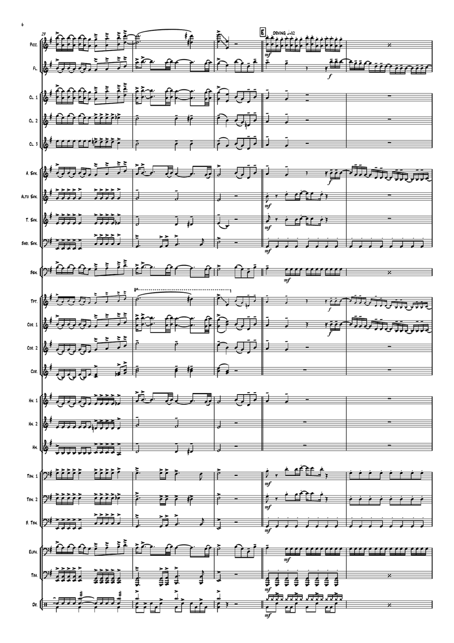 What The Hell Just Happened Marching Band scores gallery preview page 6