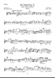 Romance for Violin and Piano, Op. 23 - Violin