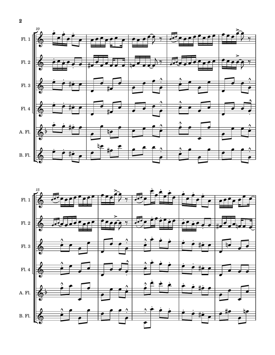 Honeymoon Rag Honeymoon Rag Woodwind Quintet scores gallery preview page 2