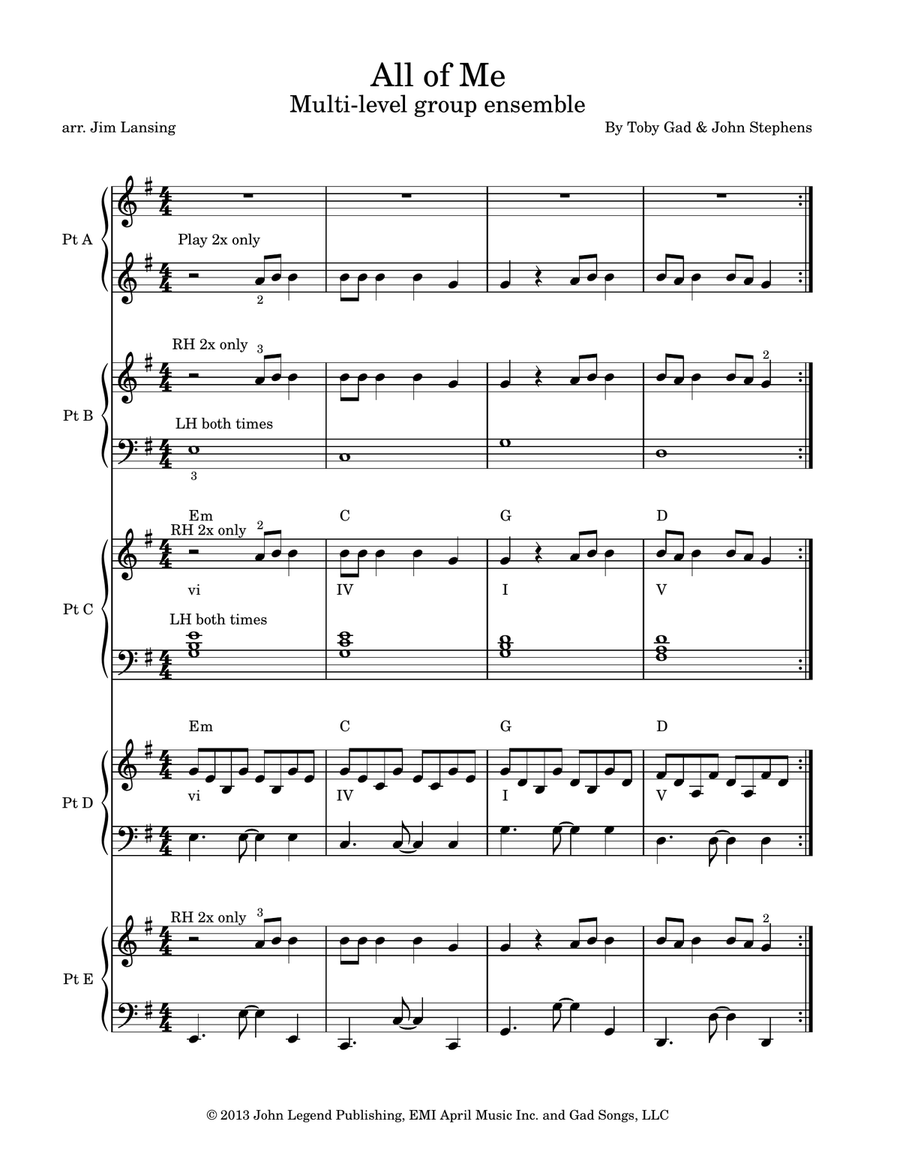 All Of Me Small Ensemble scores gallery preview page 2
