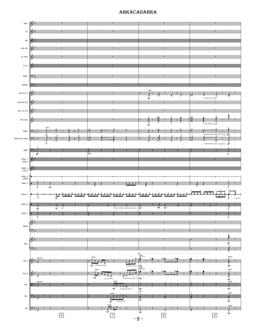 Abracadabra - Score Only Full Orchestra scores gallery preview page 4