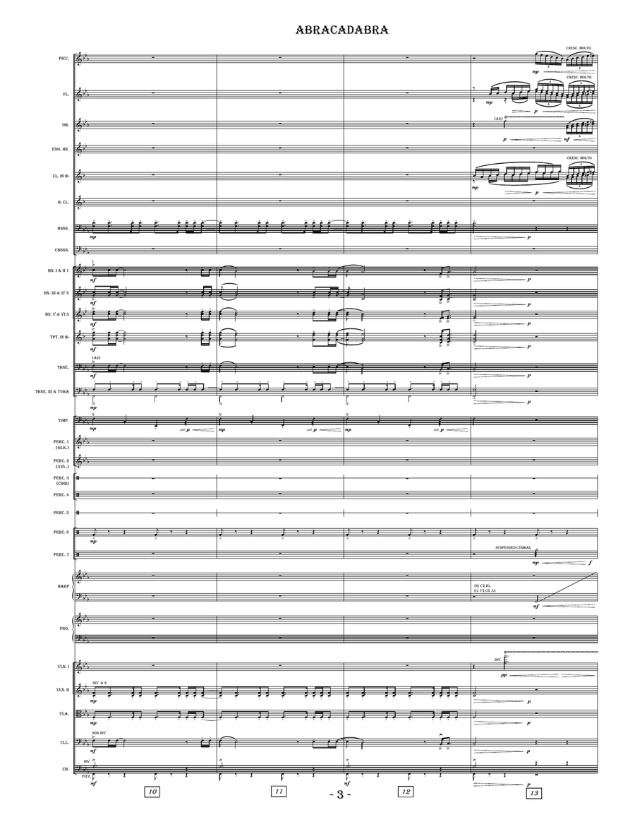 Abracadabra - Score Only Full Orchestra scores gallery preview page 5