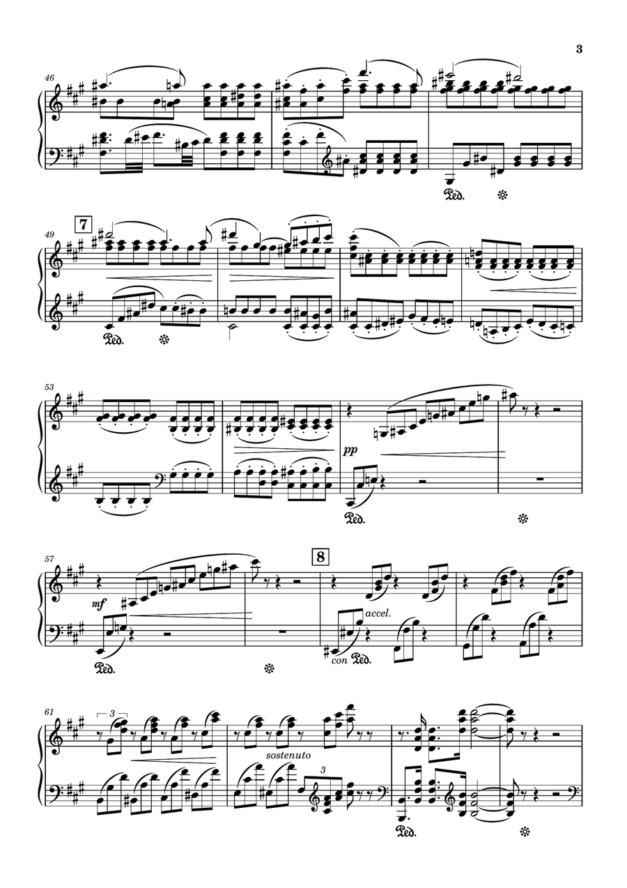Romance for Violin and Piano, Op. 23 - Piano Piano, Vocal scores gallery preview page 3