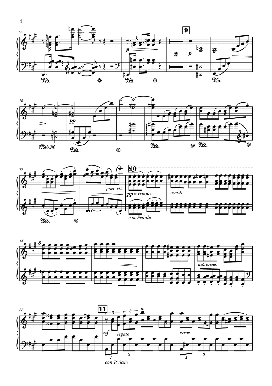 Romance for Violin and Piano, Op. 23 - Piano Piano, Vocal scores gallery preview page 4