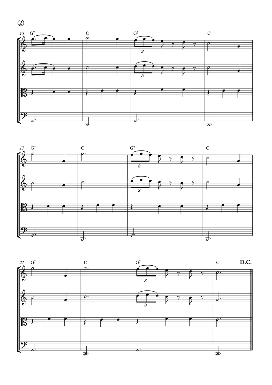La Donna è Mobile La Donna è Mobile String Quartet scores gallery preview page 2