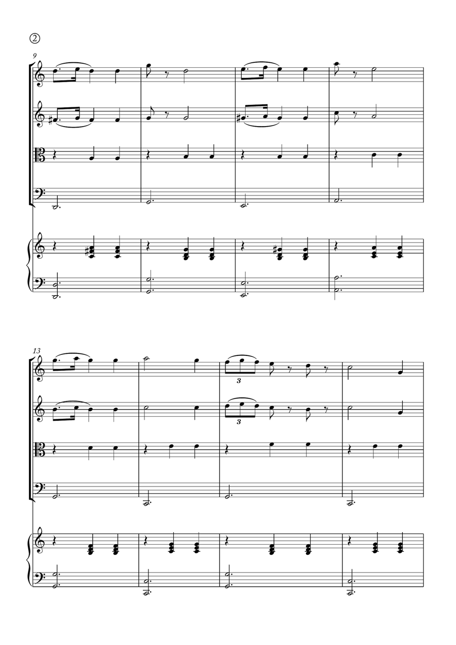 La Donna è Mobile La Donna è Mobile String Quartet scores gallery preview page 2