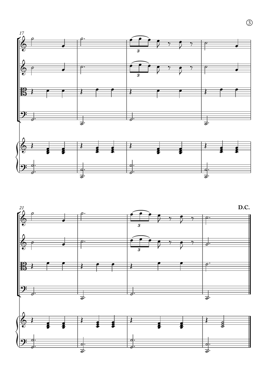 La Donna è Mobile La Donna è Mobile String Quartet scores gallery preview page 3