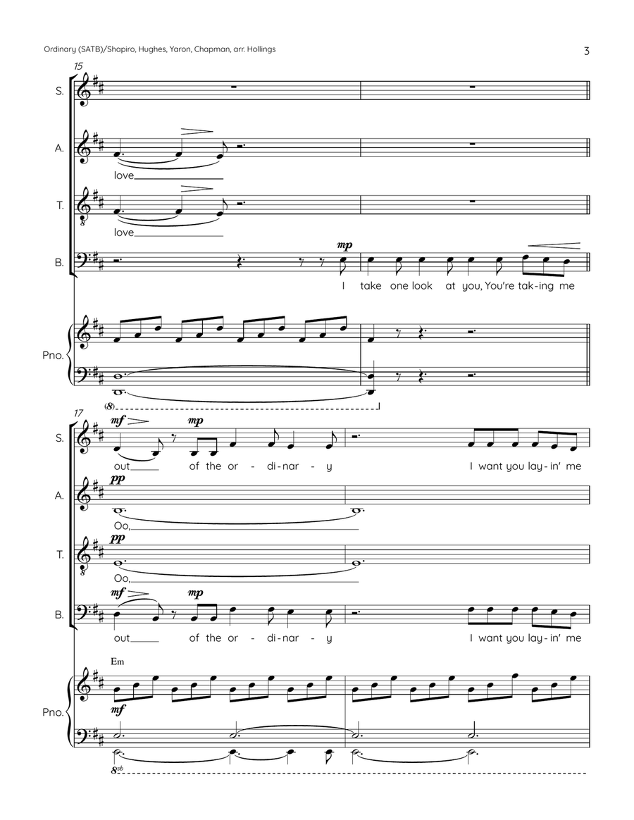 Ordinary 4-Part scores gallery preview page 3