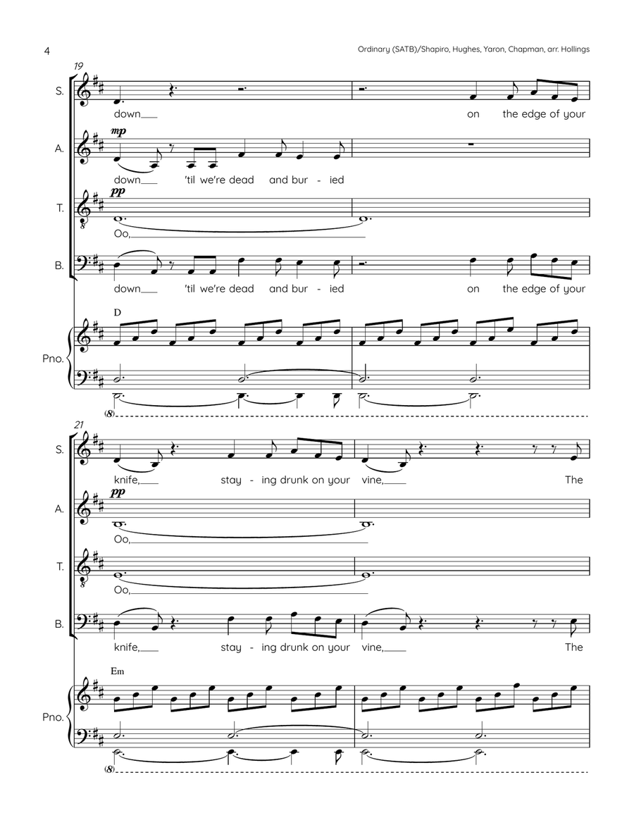 Ordinary 4-Part scores gallery preview page 4