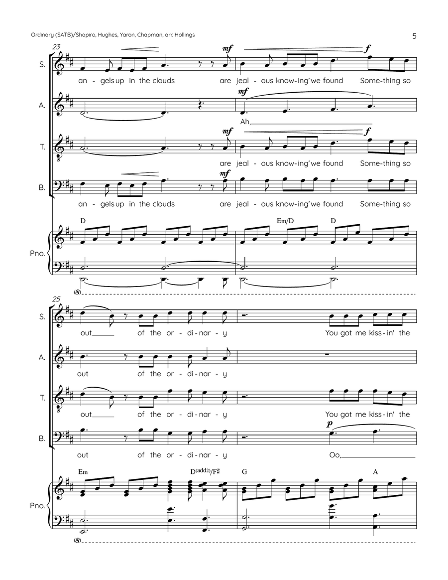 Ordinary 4-Part scores gallery preview page 5