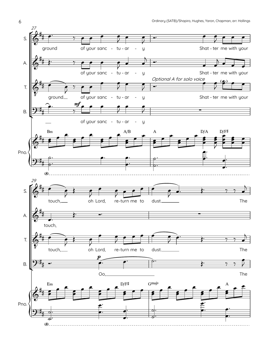 Ordinary 4-Part scores gallery preview page 6