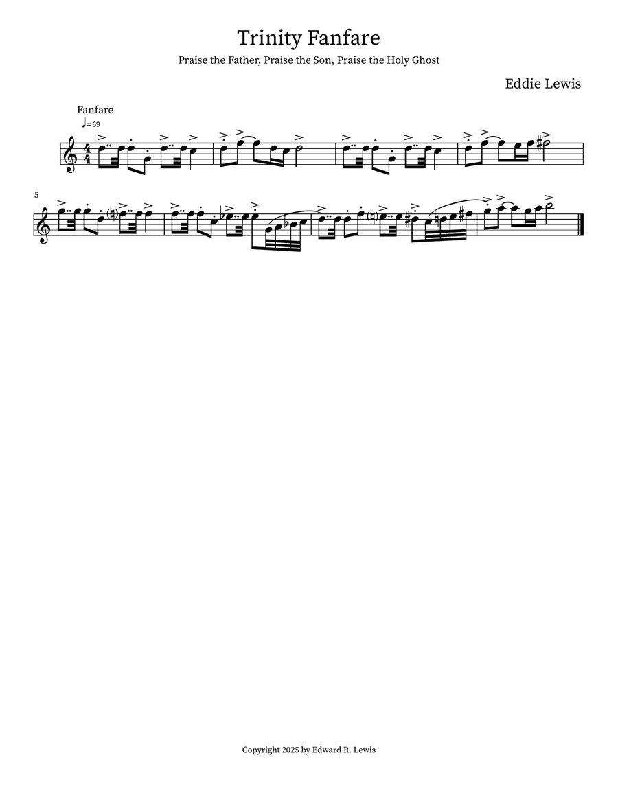 Trinity Fanfare Trinity Fanfare Small Ensemble scores gallery preview page 2