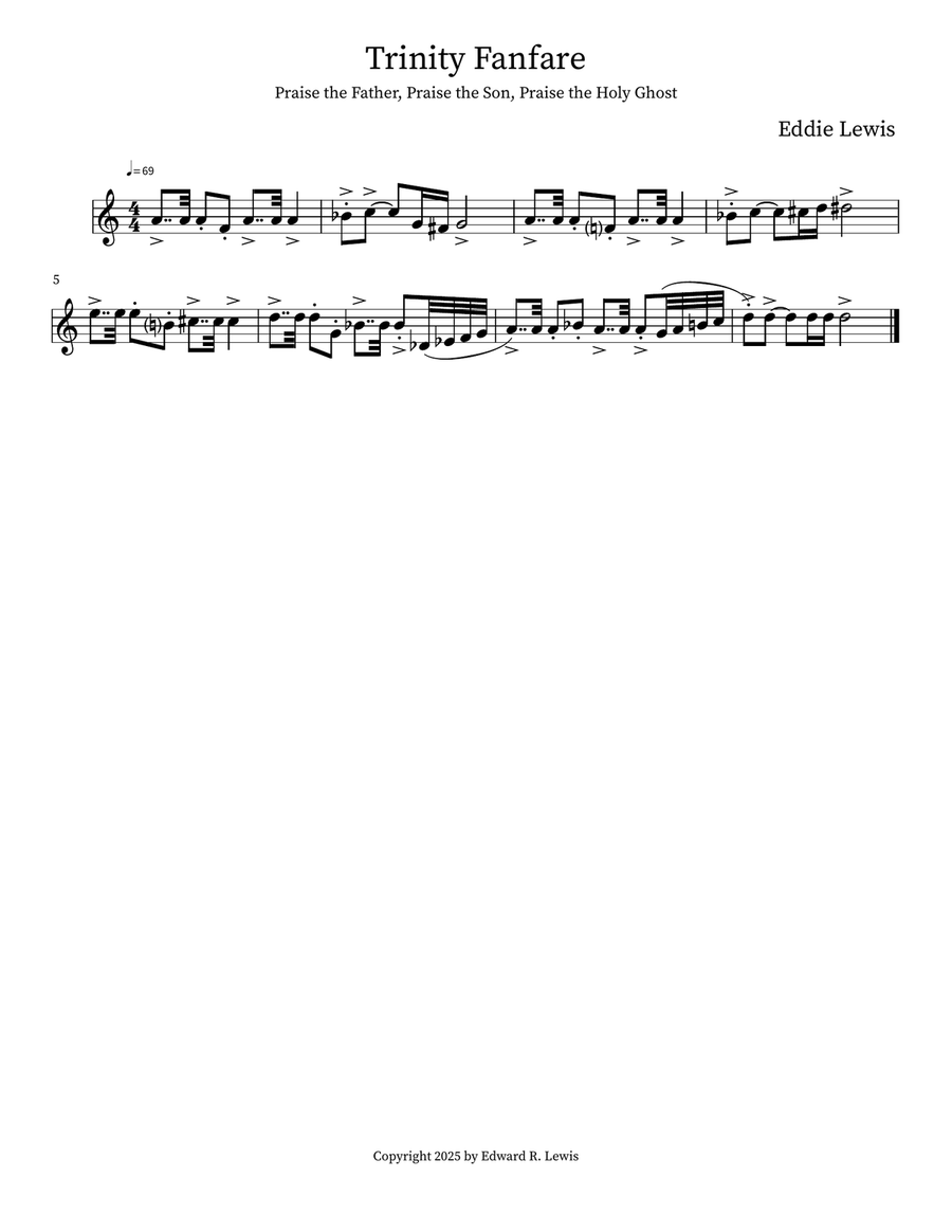 Trinity Fanfare Trinity Fanfare Small Ensemble scores gallery preview page 3