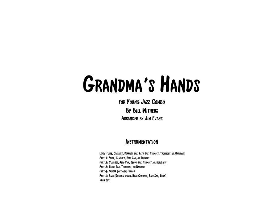 Grandma's Hands Grandma's Hands Small Ensemble scores gallery preview page 1