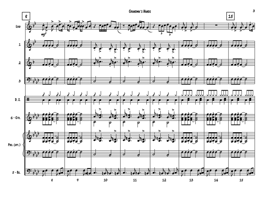 Grandma's Hands Grandma's Hands Small Ensemble scores gallery preview page 3