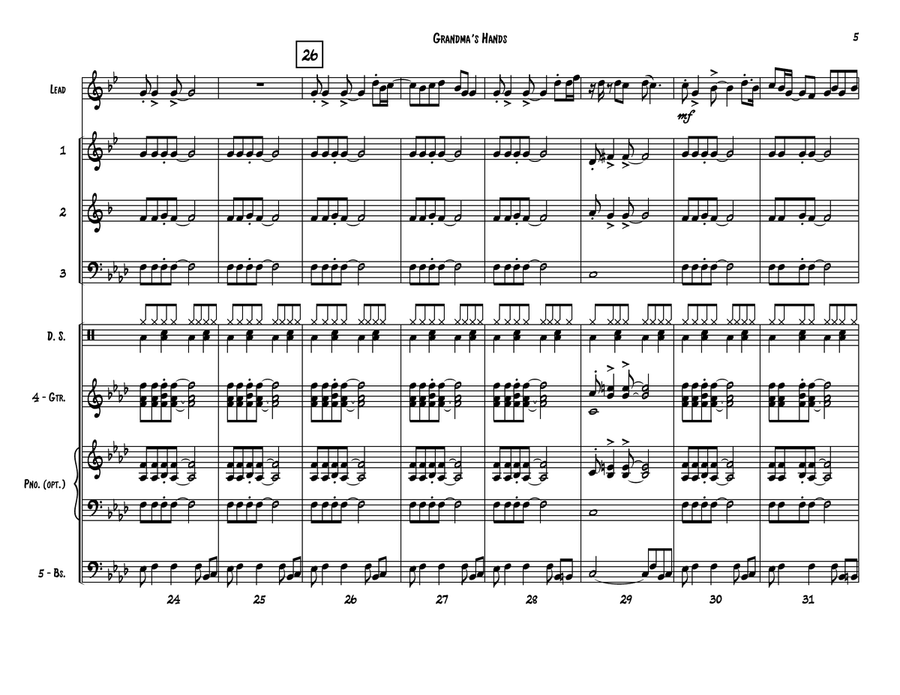 Grandma's Hands Grandma's Hands Small Ensemble scores gallery preview page 5