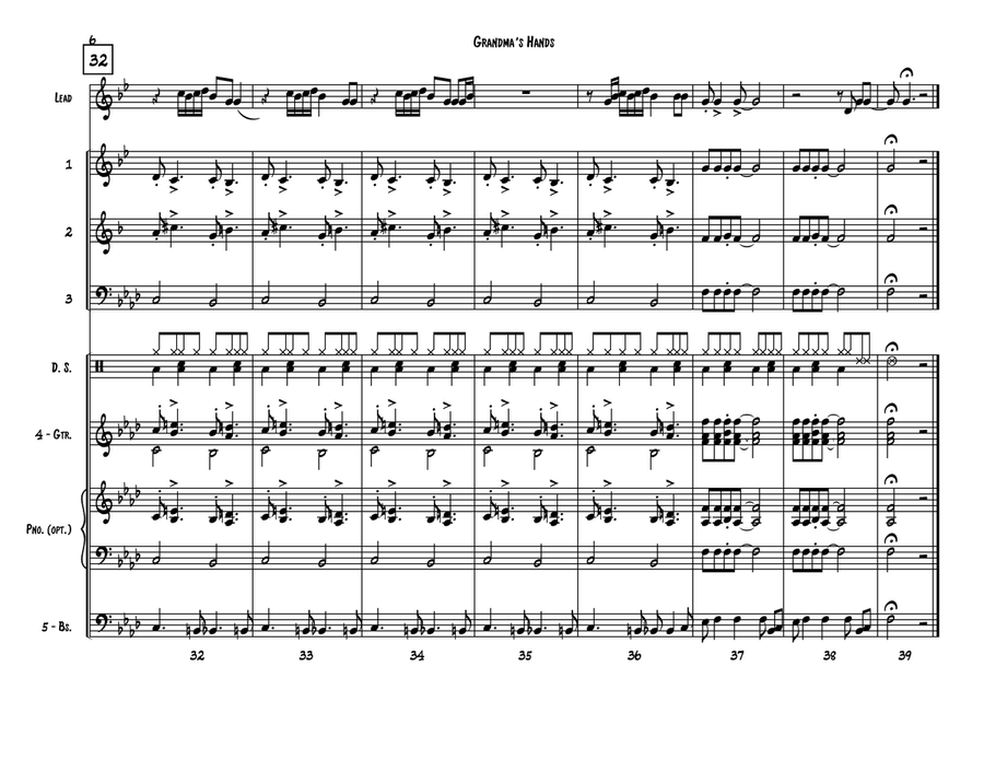 Grandma's Hands Grandma's Hands Small Ensemble scores gallery preview page 6