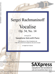 Vocalise, Op. 34, No. 14