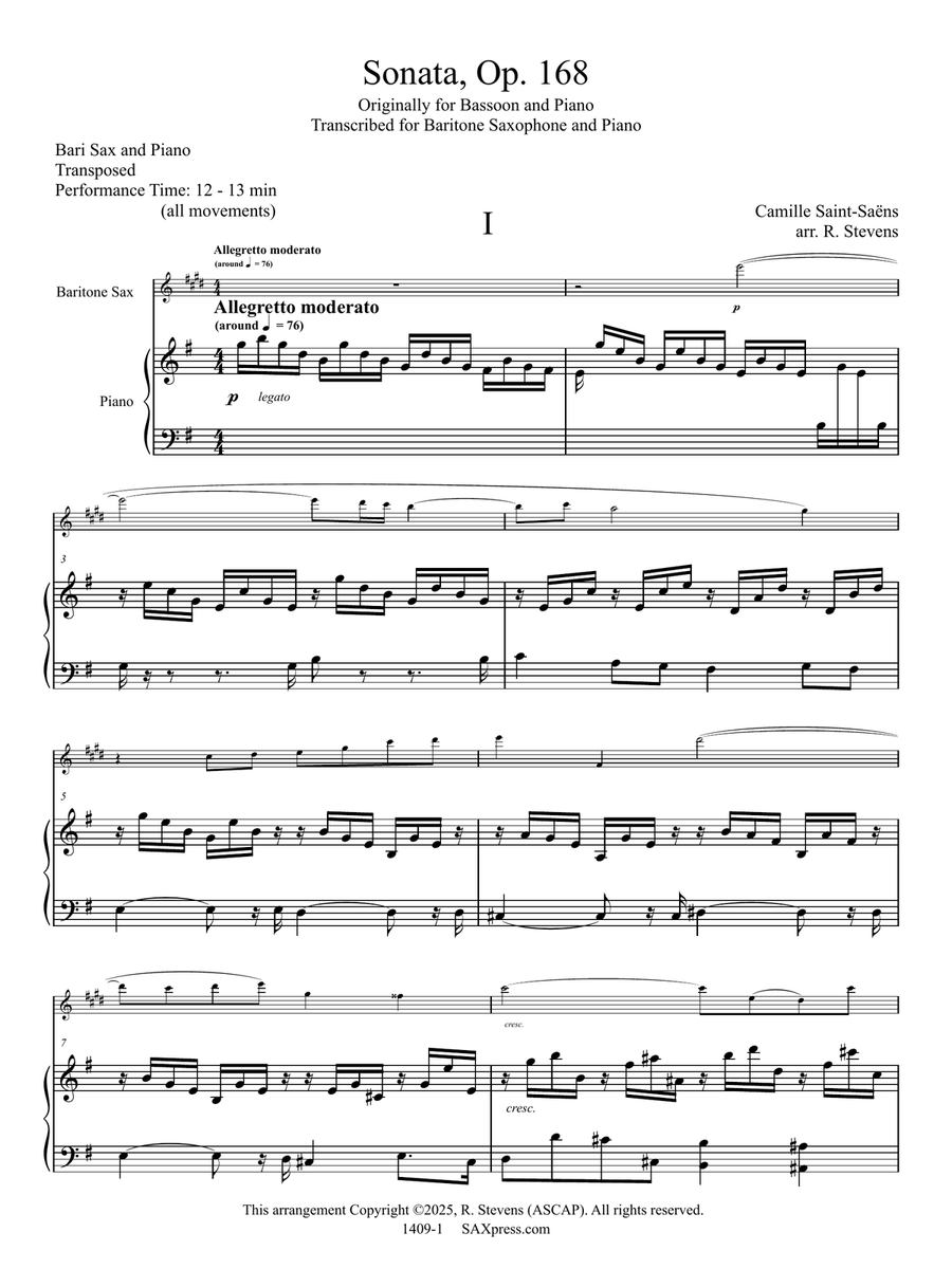 Sonata, Op. 168 Chamber Music scores gallery preview page 5
