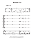 Mother of God (2-part choir - (SA)