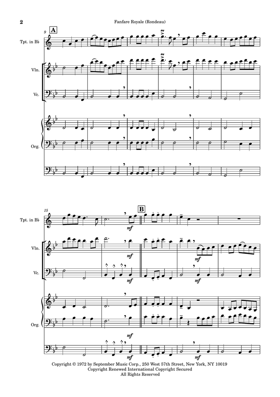 The Masterpiece Small Ensemble scores gallery preview page 2