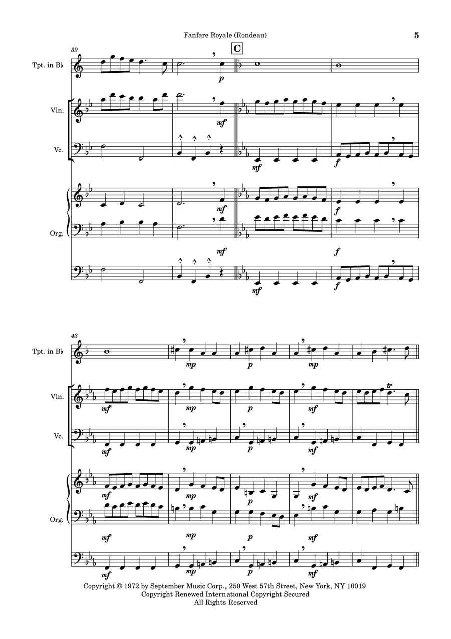 The Masterpiece Small Ensemble scores gallery preview page 5