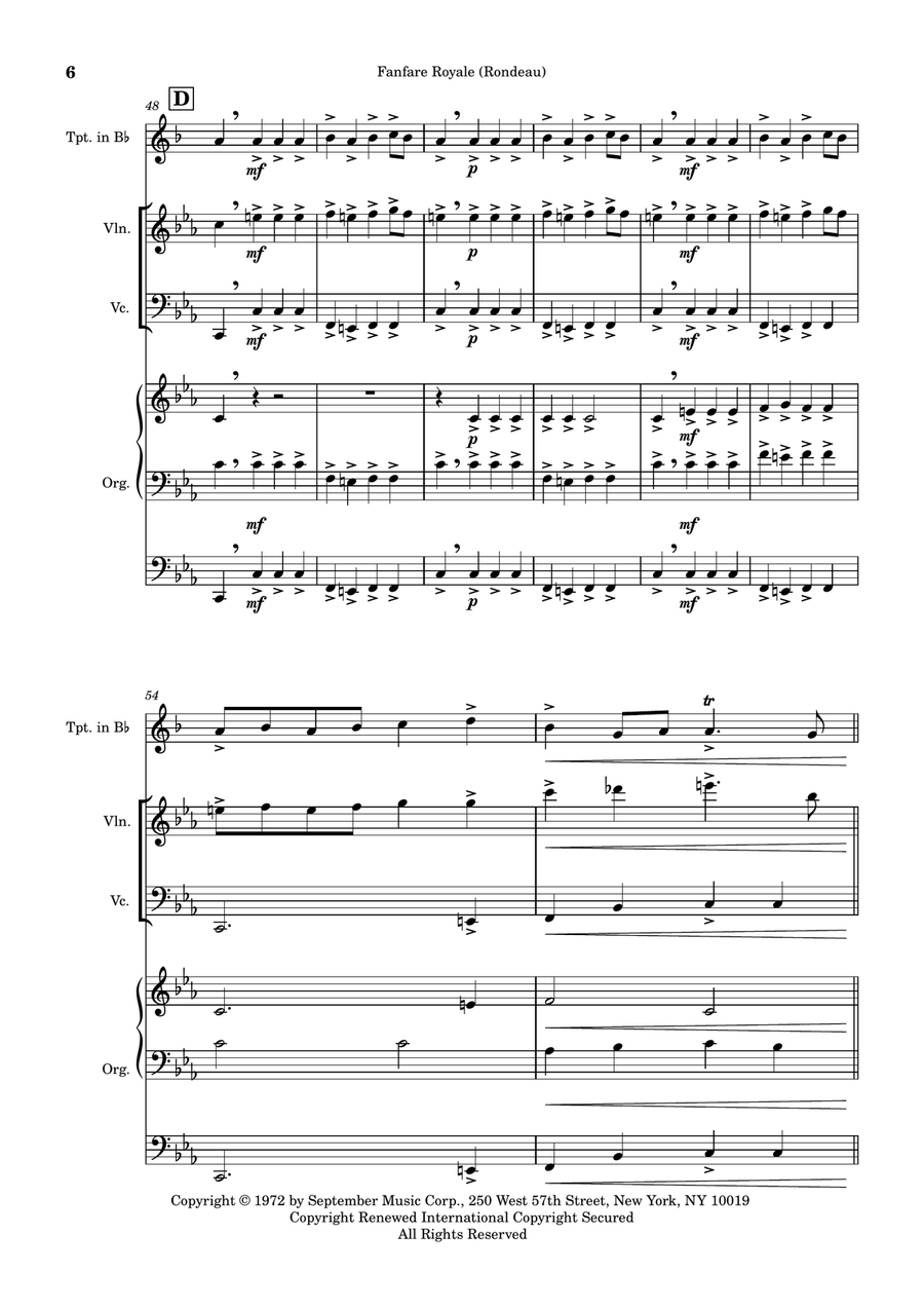 The Masterpiece Small Ensemble scores gallery preview page 6