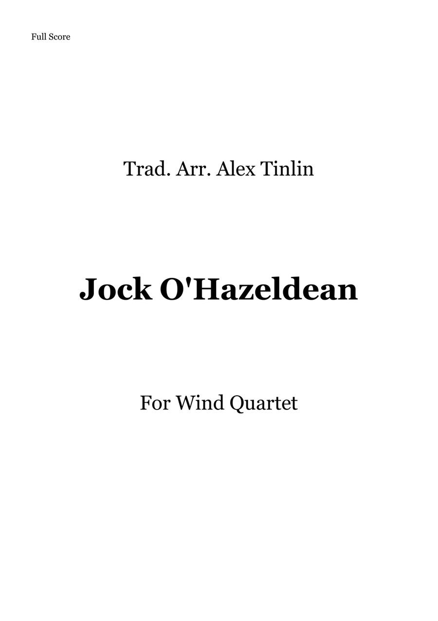 Jock O'Hazeldean Jock O'Hazeldean Woodwind Quartet scores gallery preview page 1