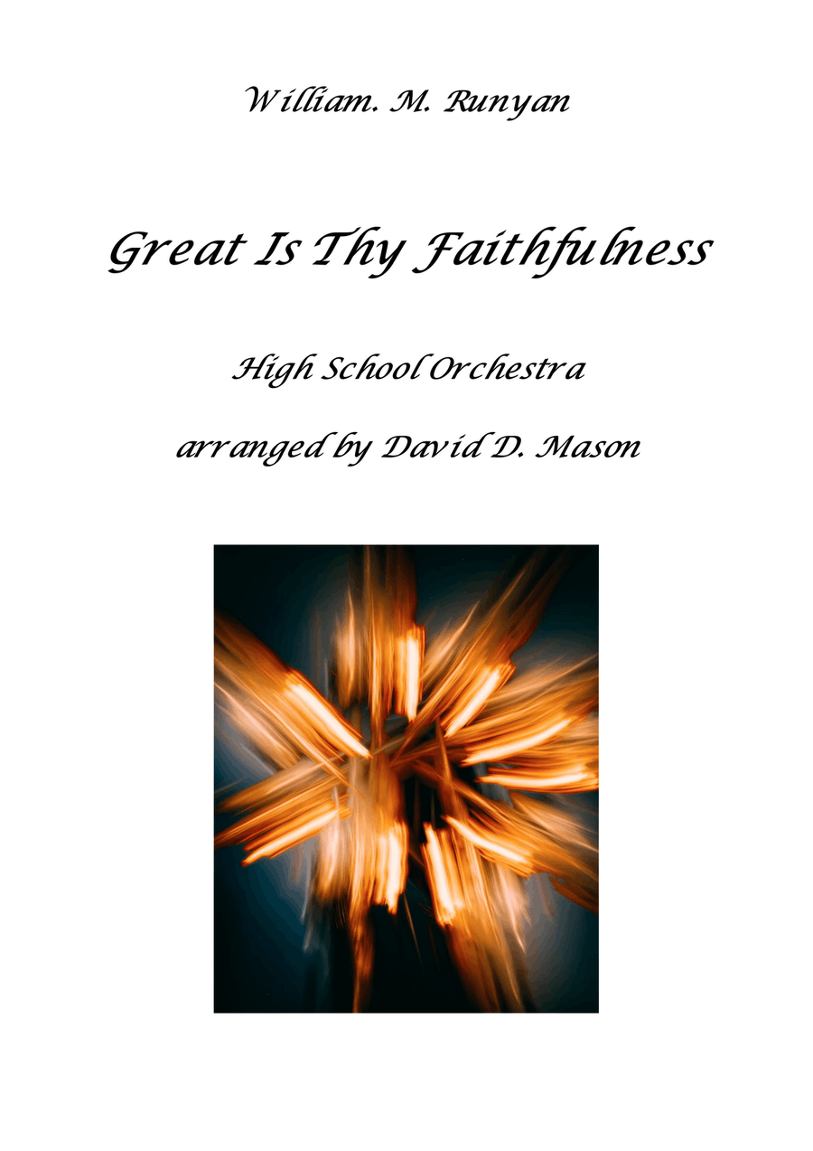 Great is thy Faithfulness Full Orchestra scores gallery preview page 1
