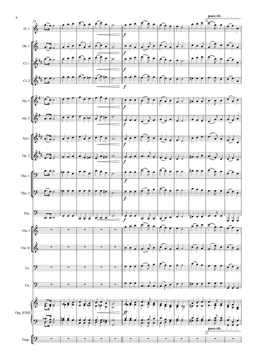 Great is thy Faithfulness Full Orchestra scores gallery preview page 4