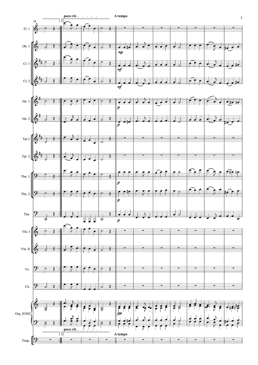 Great is thy Faithfulness Full Orchestra scores gallery preview page 5