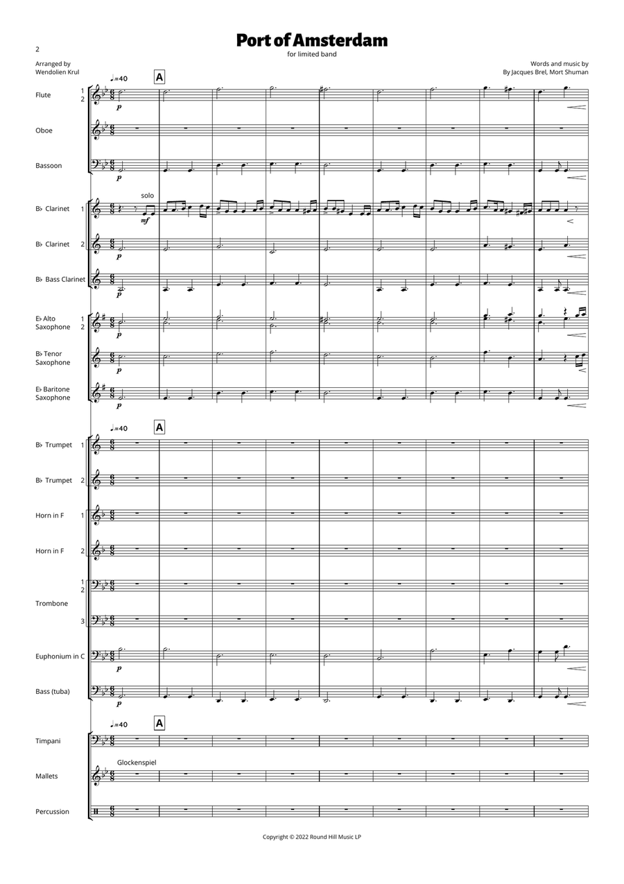 Port Of Amsterdam Concert Band scores gallery preview page 2