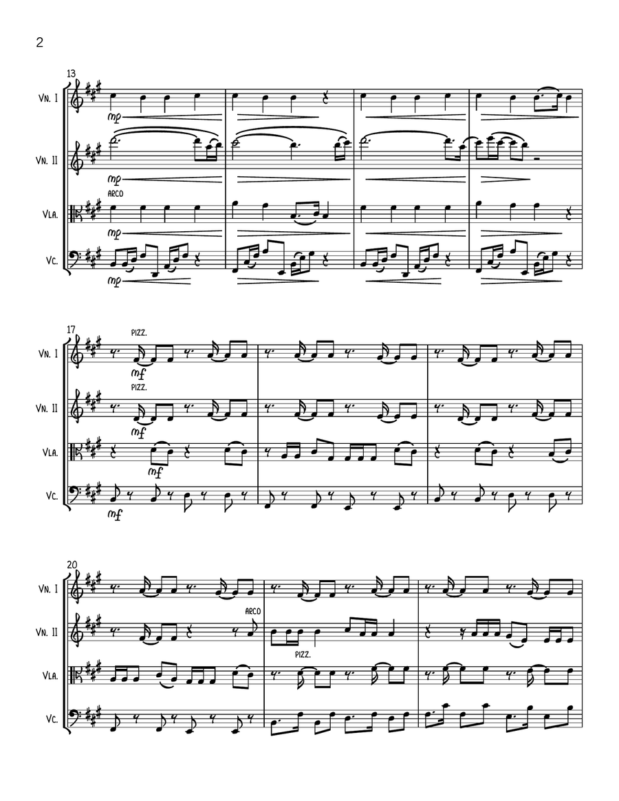 Beso String Quartet scores gallery preview page 2