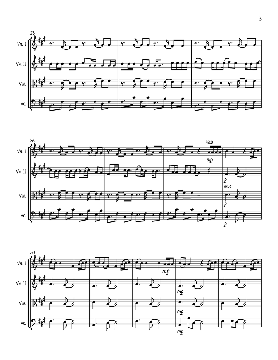 Beso String Quartet scores gallery preview page 3