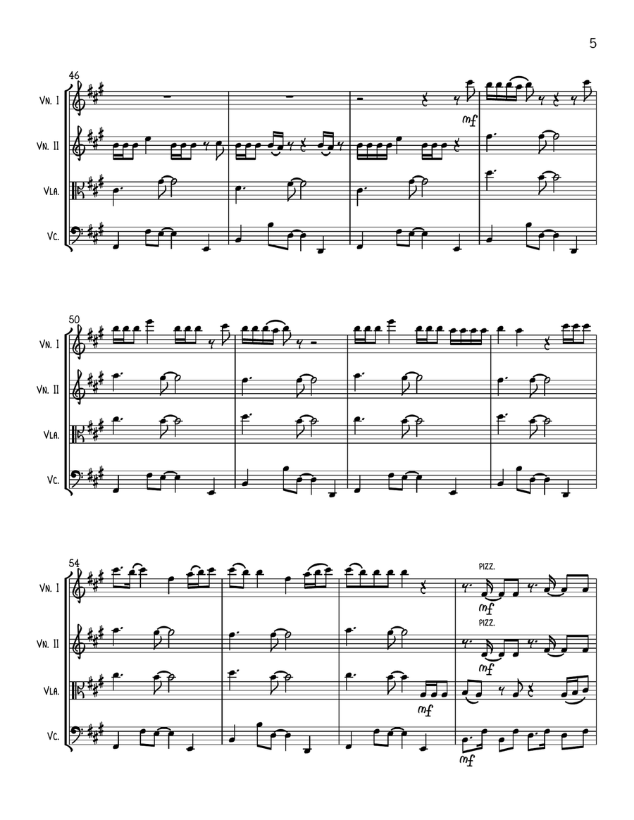 Beso String Quartet scores gallery preview page 5