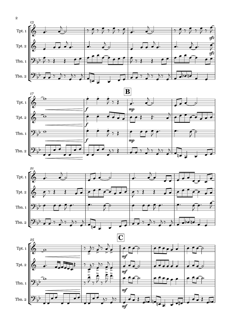 September September Brass Quartet scores gallery preview page 2