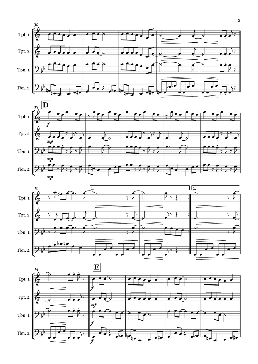 September September Brass Quartet scores gallery preview page 3