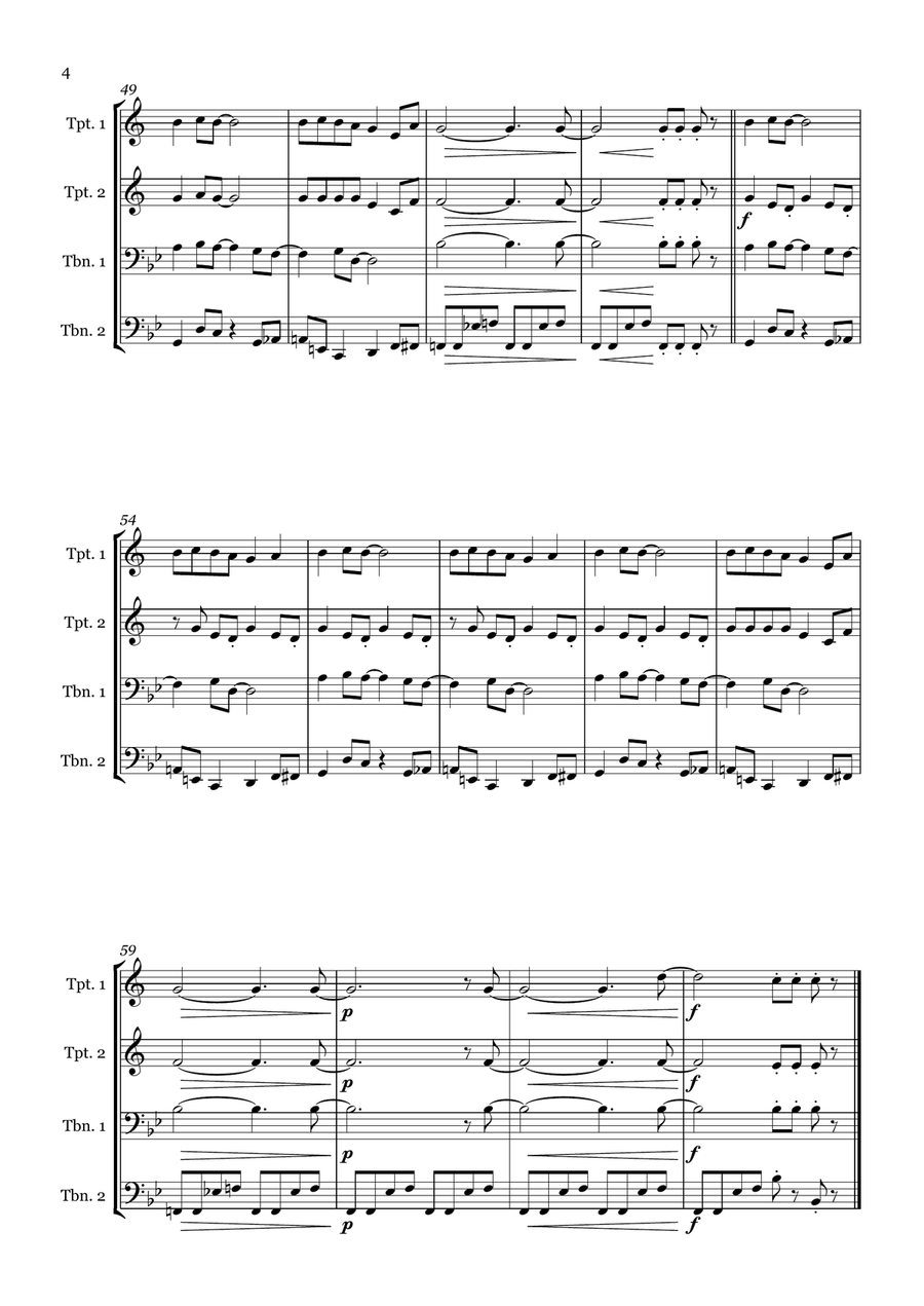 September September Brass Quartet scores gallery preview page 4