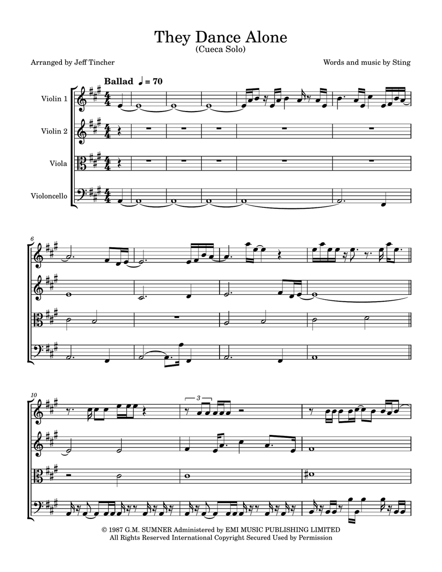 They Dance Alone (Cueca Solo) String Quartet scores gallery preview page 2