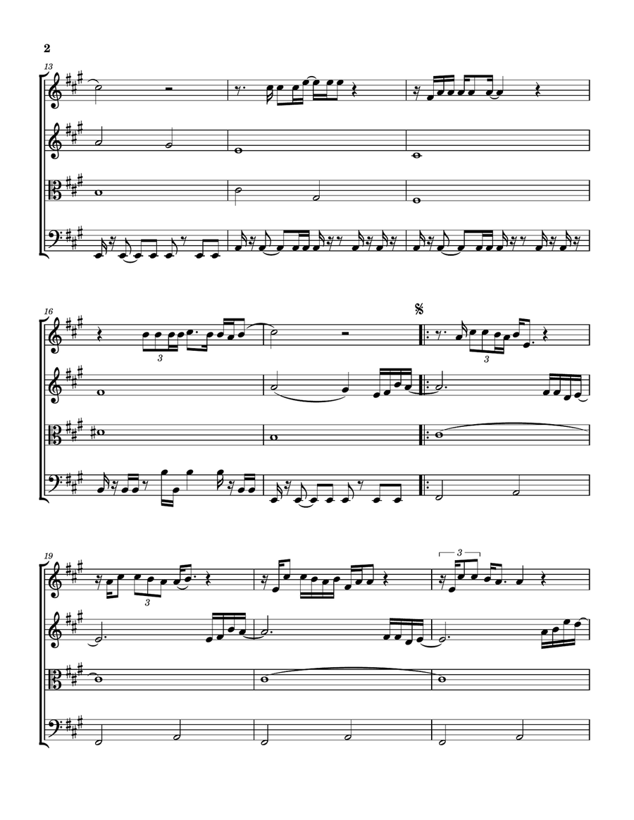 They Dance Alone (Cueca Solo) String Quartet scores gallery preview page 3