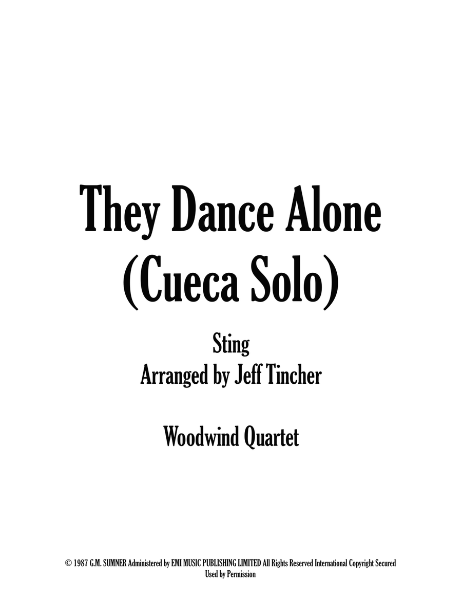 They Dance Alone (Cueca Solo) Woodwind Quartet scores gallery preview page 1