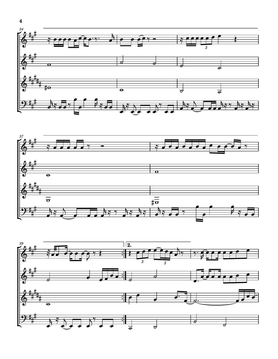 They Dance Alone (Cueca Solo) Woodwind Quartet scores gallery preview page 5