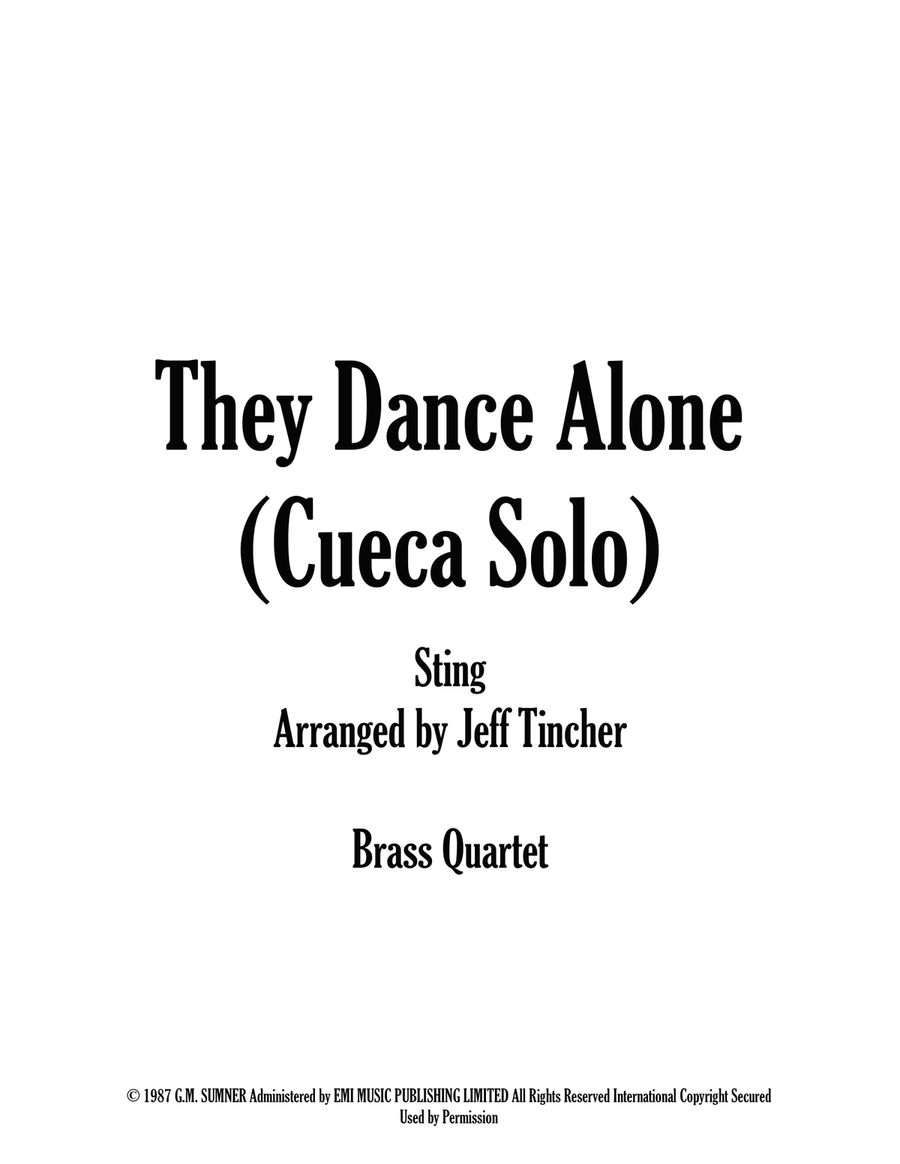 They Dance Alone (Cueca Solo) Brass Quartet scores gallery preview page 1