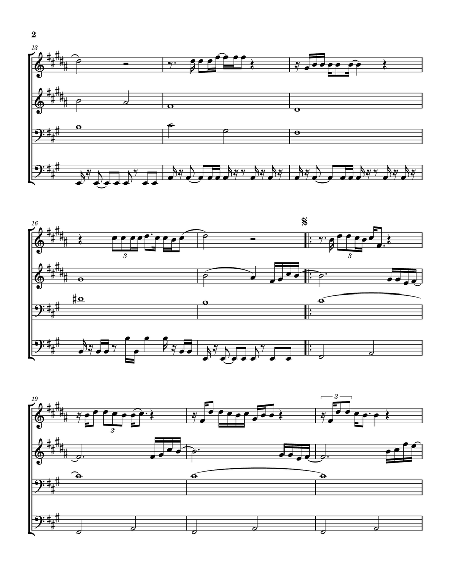 They Dance Alone (Cueca Solo) Brass Quartet scores gallery preview page 3