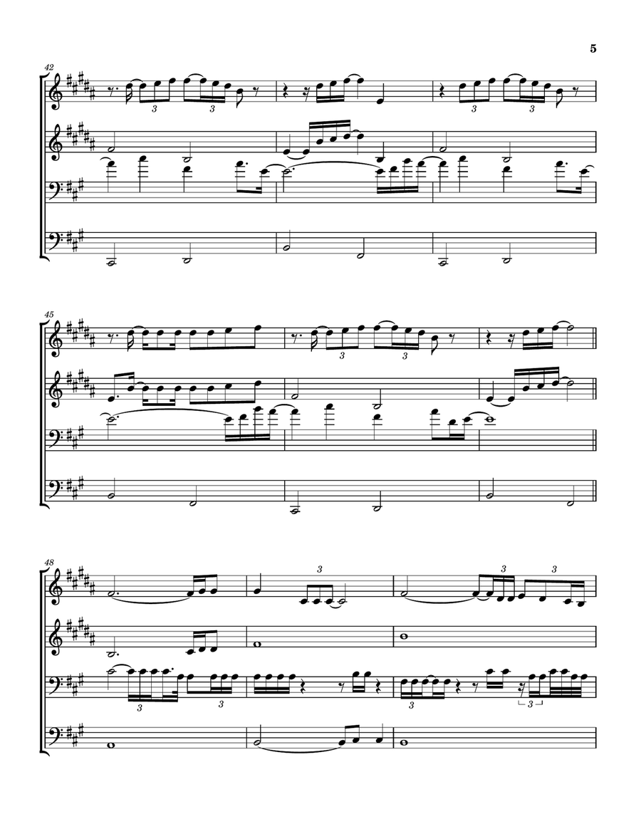 They Dance Alone (Cueca Solo) Brass Quartet scores gallery preview page 6