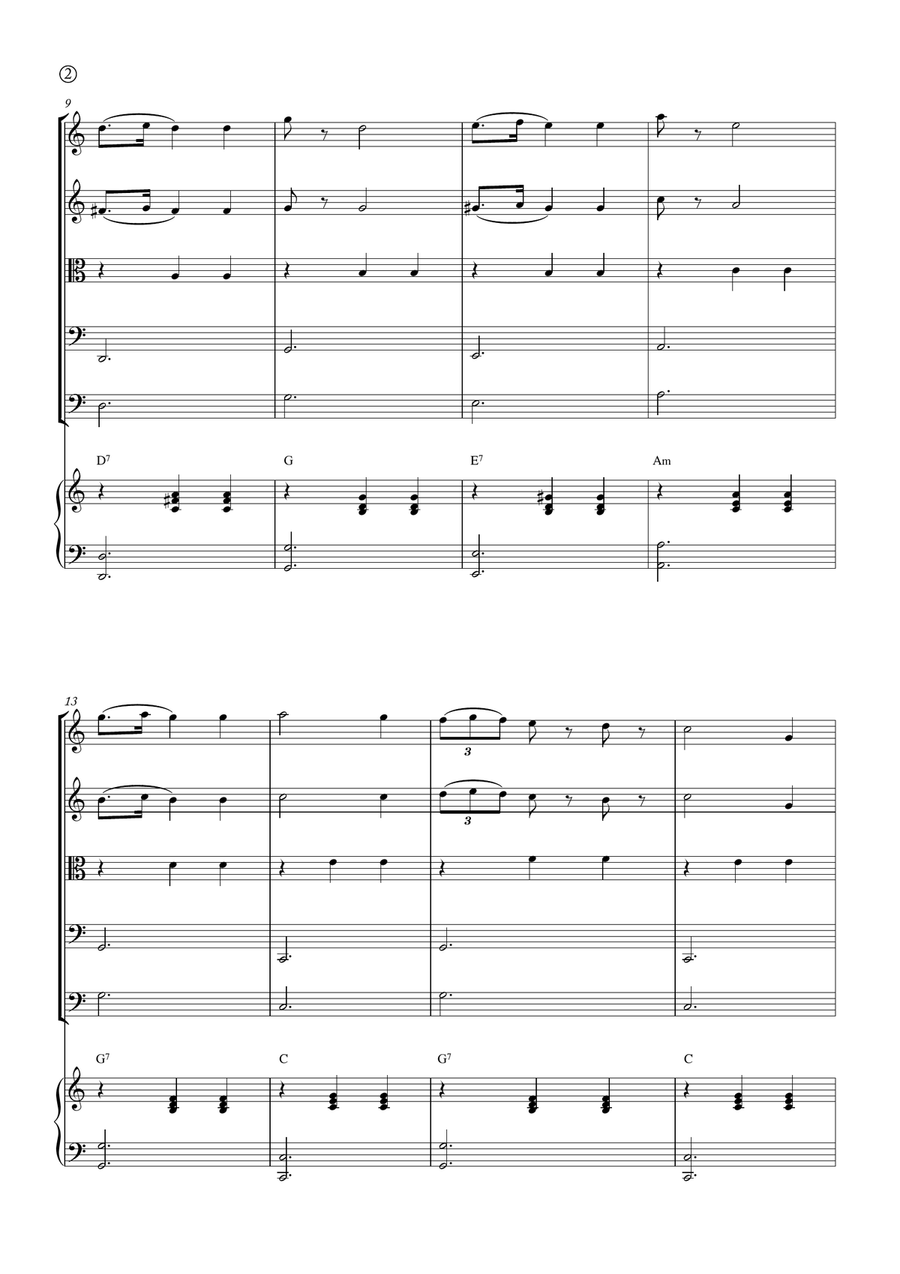 La Donna è Mobile La Donna è Mobile String Orchestra scores gallery preview page 2