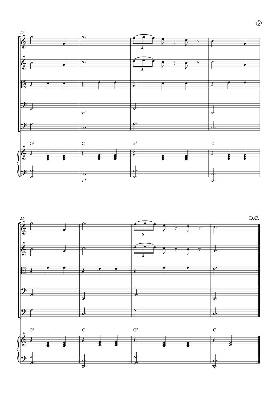 La Donna è Mobile La Donna è Mobile String Orchestra scores gallery preview page 3