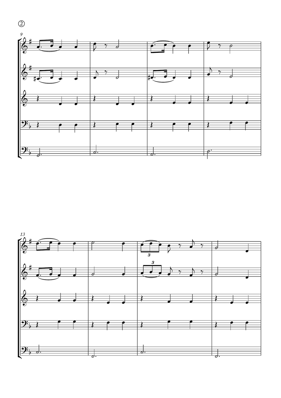 La Donna è Mobile La Donna è Mobile Brass Quintet scores gallery preview page 2