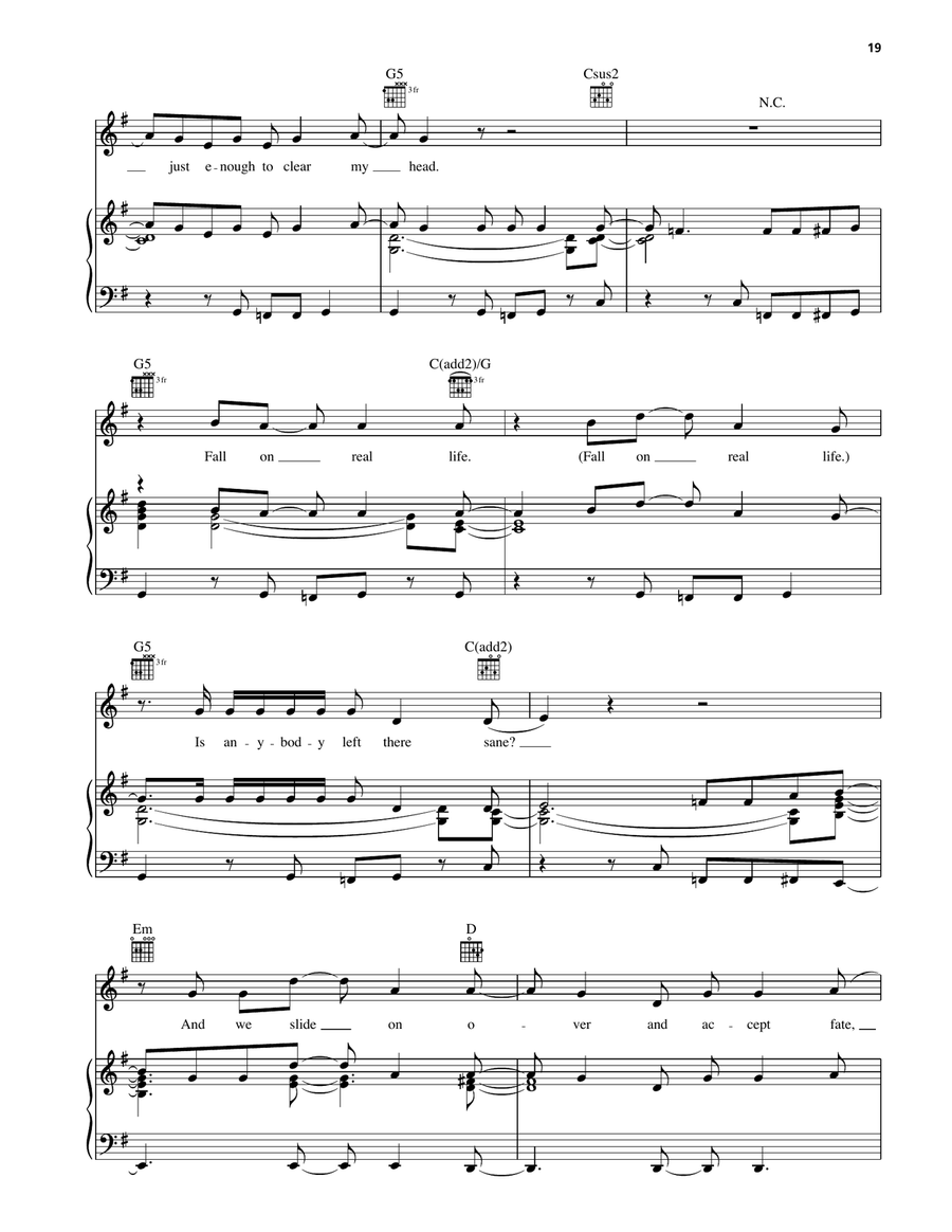 Black & White People Black & White People Piano, Vocal, Guitar scores gallery preview page 2